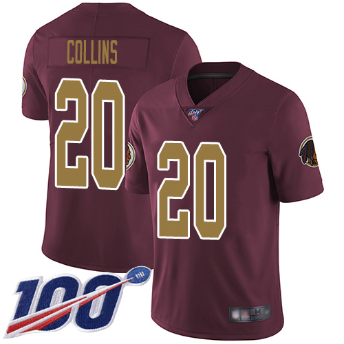 Washington Redskins Limited Burgundy Red Men Landon Collins Alternate Jersey NFL Football #20 100th->washington redskins->NFL Jersey